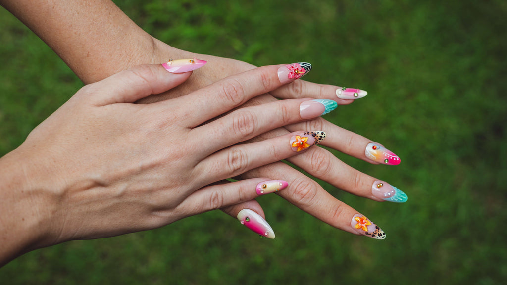 3d press on nail luxury