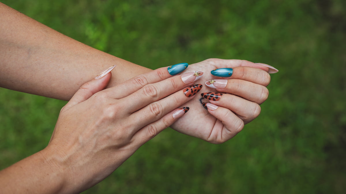 Luxury 3D Press-On Nails Ocean Panther Edition